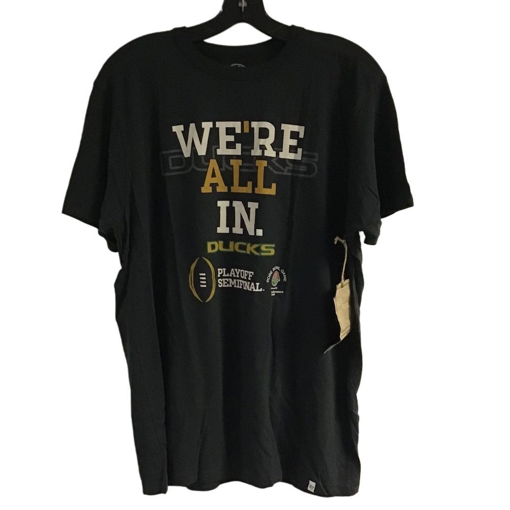 NWT Forty Seven Oregon Ducks Rose Bowl Playoff Semifinals T-Shirt Size L